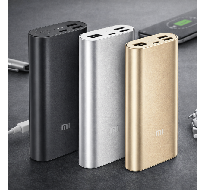 Повербанк Xiaomi MI 16000 mAh для зарядки смартфонов, гаджетов и портативной электроники