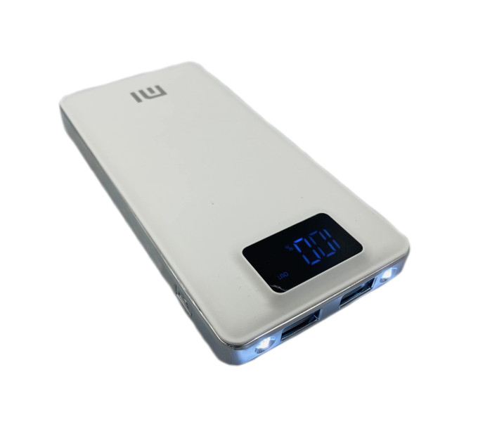 Power bank Xiaomi 18000 mAh White з РК-екраном та подвійним світлодіодом