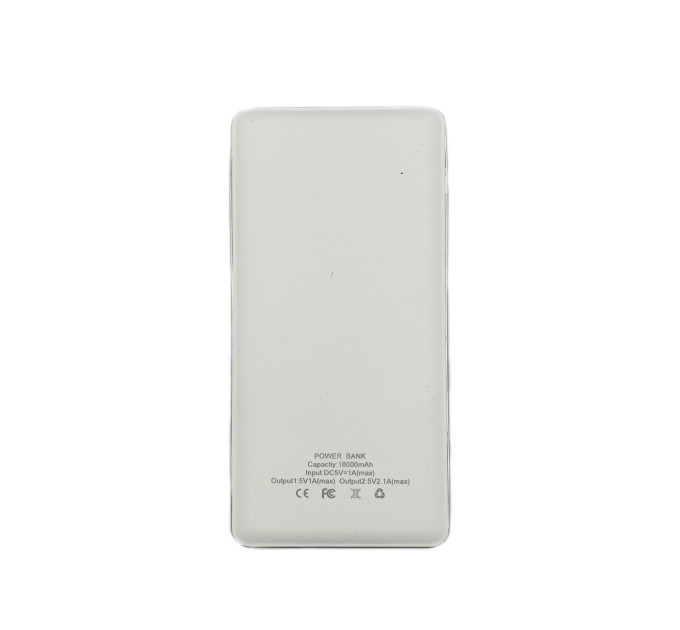 Power bank Xiaomi 18000 mAh White з РК-екраном та подвійним світлодіодом