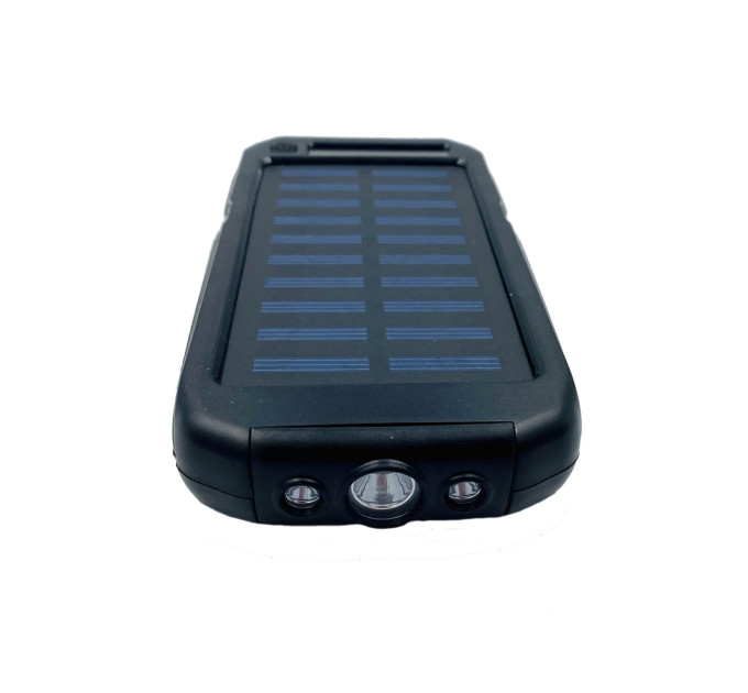 Power Bank Inter I-027 15 000 mAh – внешний аккумулятор с фонариком и солнечной панелью