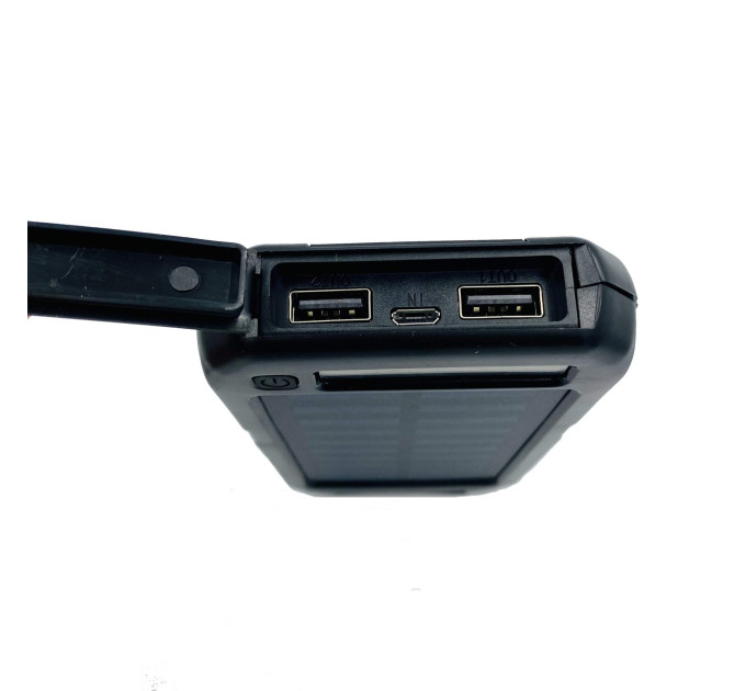 Power Bank Inter I-027 15 000 mAh – внешний аккумулятор с фонариком и солнечной панелью