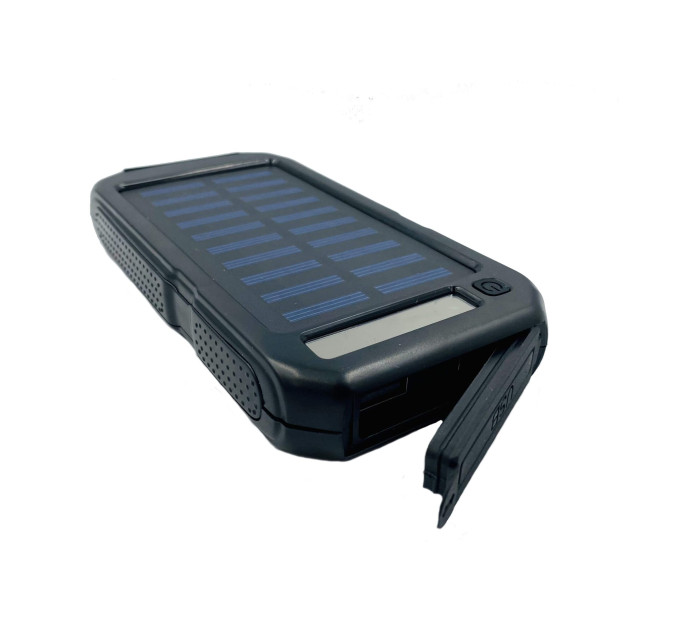 Power Bank Inter I-027 15 000 mAh – внешний аккумулятор с фонариком и солнечной панелью