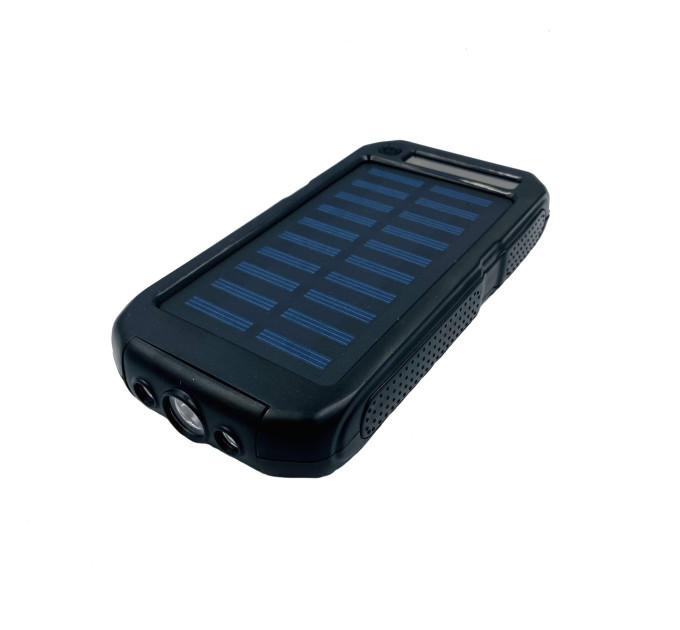Power Bank Inter I-027 15 000 mAh – внешний аккумулятор с фонариком и солнечной панелью