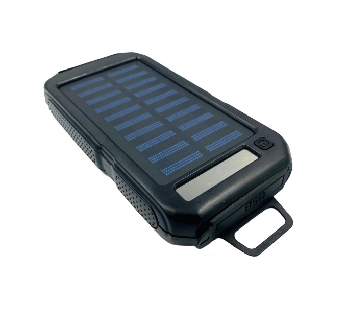 Power Bank Inter I-027 15 000 mAh – внешний аккумулятор с фонариком и солнечной панелью