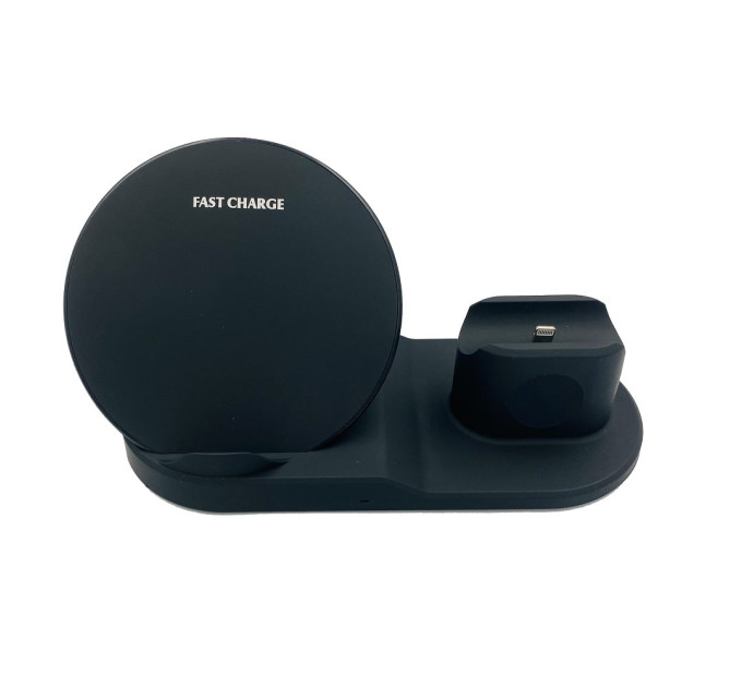 Док-станция Wireless Fast Charger 3 in 1 с быстрой беспроводной зарядкой