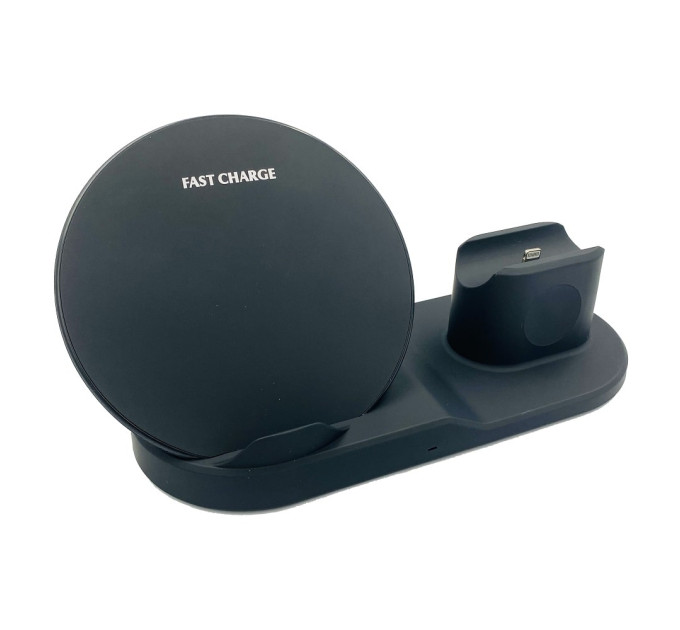 Док-станция Wireless Fast Charger 3 in 1 с быстрой беспроводной зарядкой