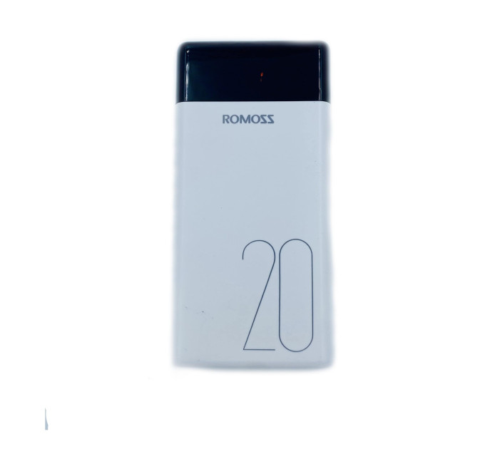 Power Bank Romoss 20 000 mAh – зовнішній акумулятор для одночасної зарядки двох пристроїв