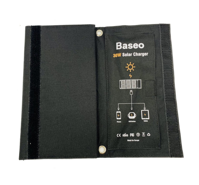 Портативная солнечная панель Baseo 30W – складная 3-секционная