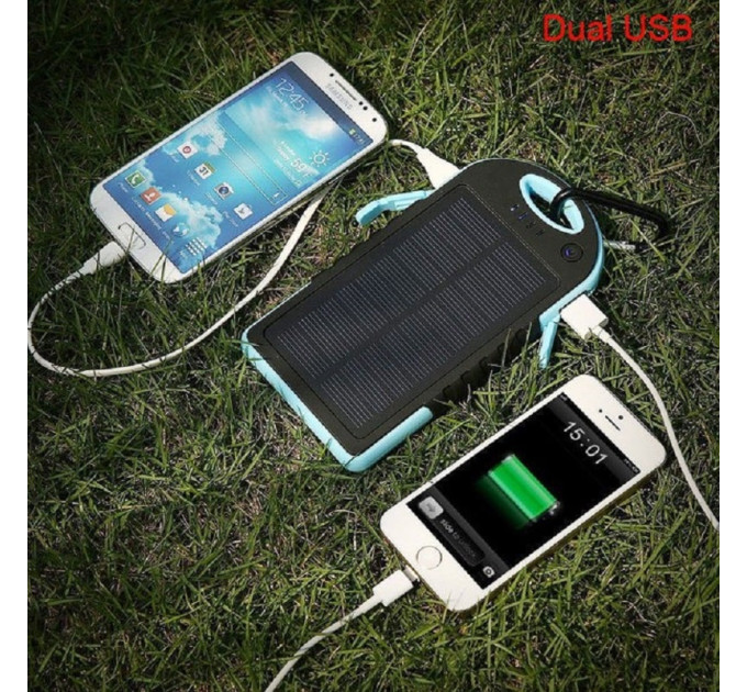 Power Bank Baseo 50 000 mAh — внешний аккумулятор с солнечной зарядкой и фонариком