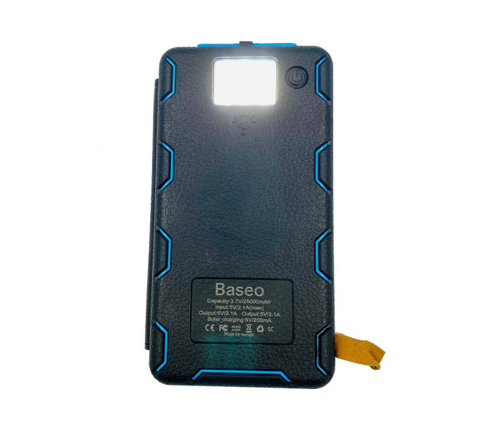 Раскладной Power Bank Baseo 25000mAh с солнечными панелями