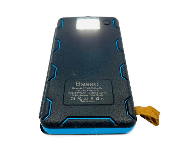 Раскладной Power Bank Baseo 25000mAh с солнечными панелями