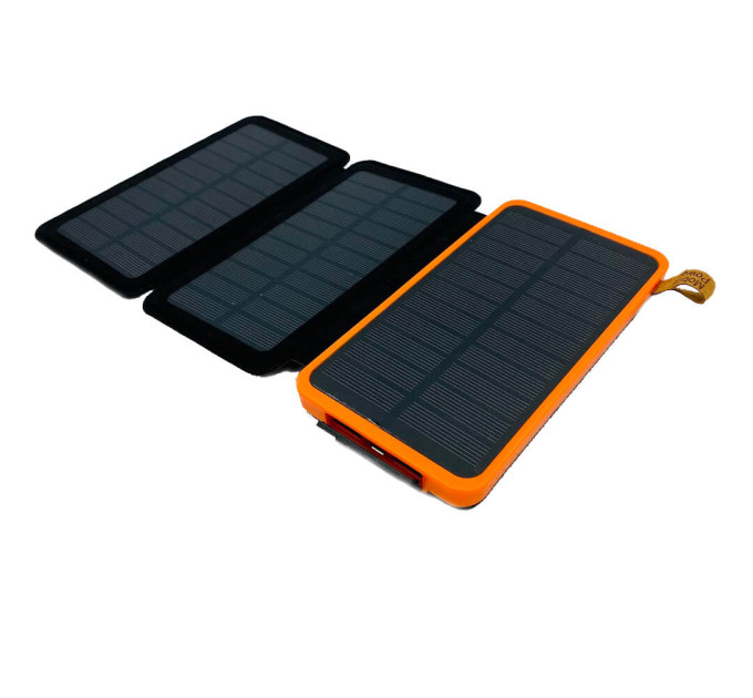 Розкладний Power Bank Baseo 35000mAh з трьома сонячними панелями