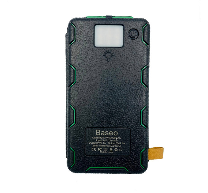 Power Bank Baseo 50000mAh з чотирма сонячними панелями