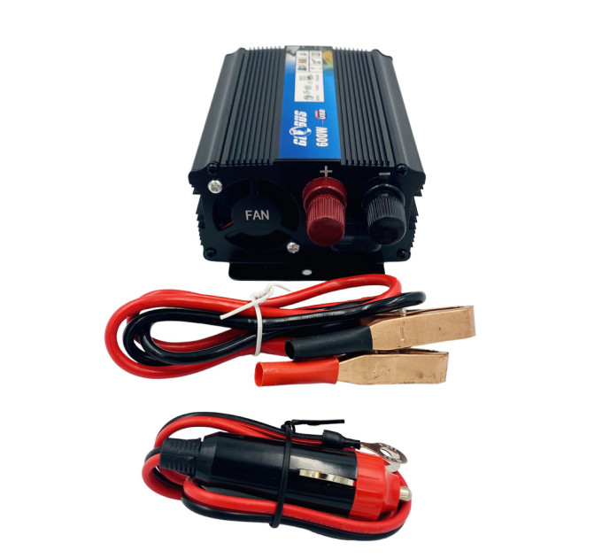 Инвертор Globus AC-12V/DC-220V 600W – преобразователь напряжения с USB