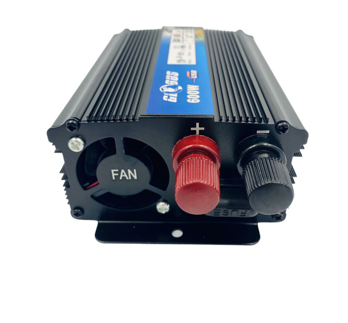 Инвертор Globus AC-12V/DC-220V 600W – преобразователь напряжения с USB