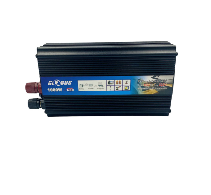 Инвертор 12-220V Globus AC/DC 1000W – преобразователь напряжения с USB