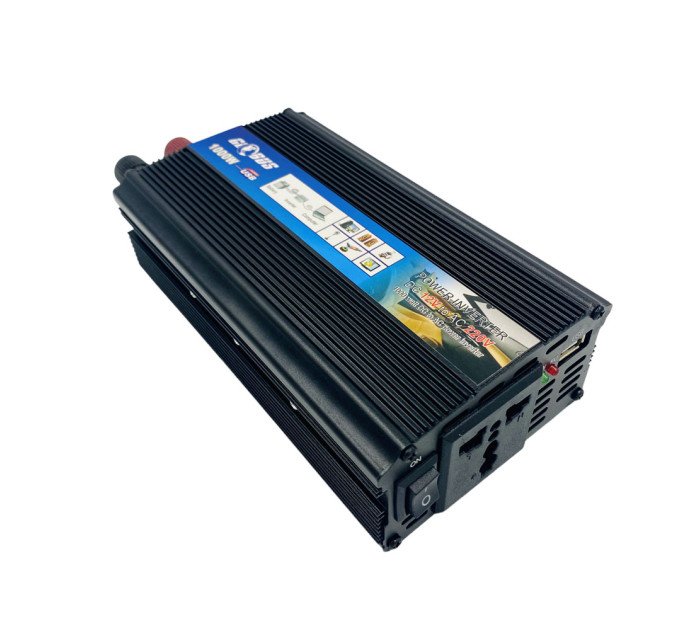 Инвертор 12-220V Globus AC/DC 1000W – преобразователь напряжения с USB