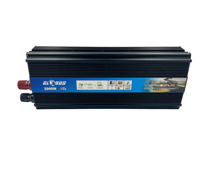 Преобразователь напряжения Globus 12V–220V 2000W 
