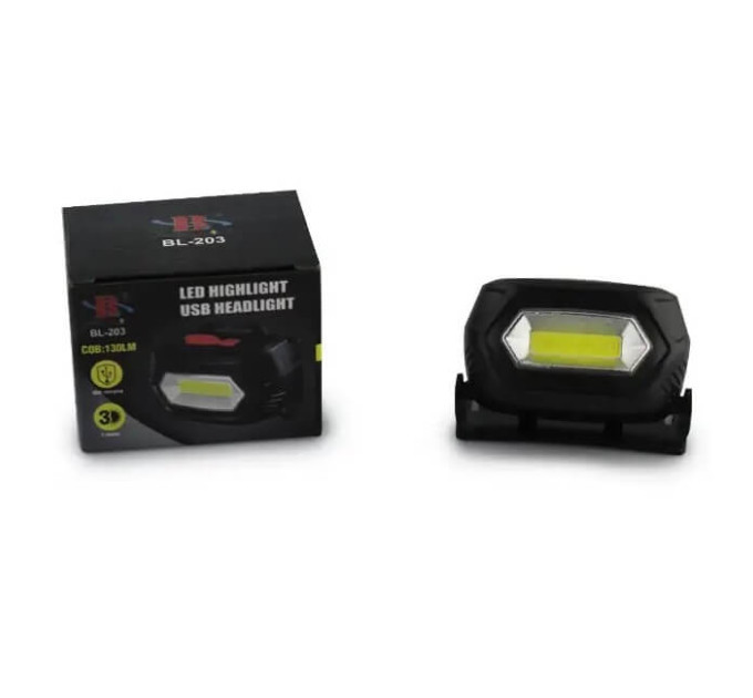 Налобный фонарь BL 203 COB – LED с 3 режимами