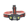 Налобный фонарик BL 1805 COB – 3 LED, фокусировка ZOOM