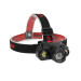 Налобный фонарик BL 1805 COB – 3 LED, фокусировка ZOOM