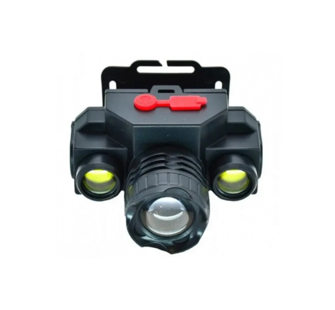 Налобный фонарик BL 1805 COB – 3 LED, фокусировка ZOOM
