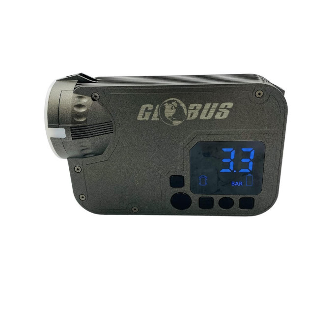 Пусковое устройство Globus 4 в 1 с фонарем, компрессором и Power Bank