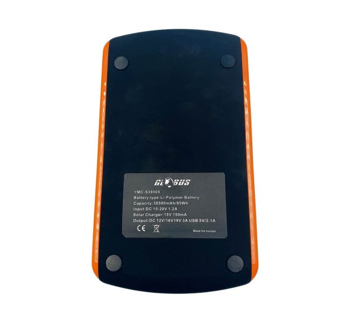 Power Bank Globus YMC-S38500 85W с солнечной панелью для ноутбуков