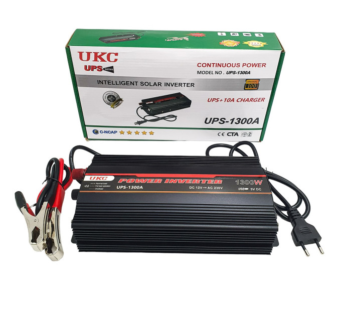 Преобразователь автомобильный AC/DC UKC UPS-1300A 1300W