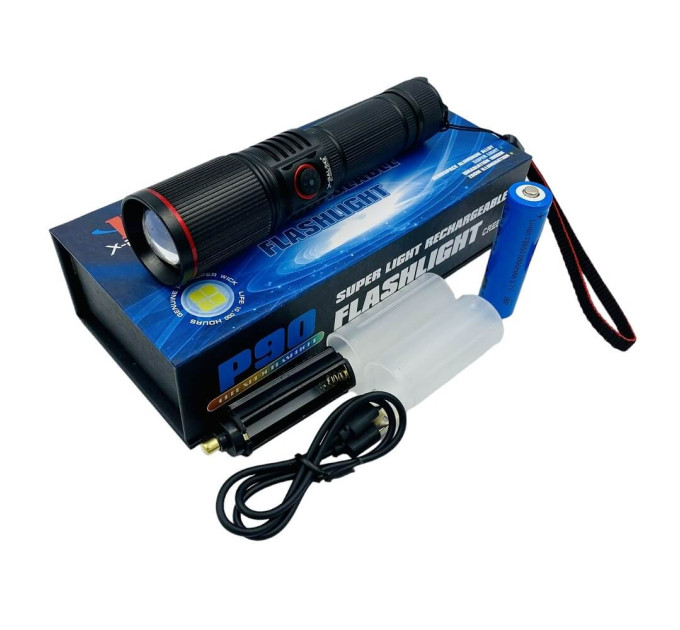 Ручной фонарь X-BALOG Bl-S009-gt100 – до 3000 м и 5 режимами
