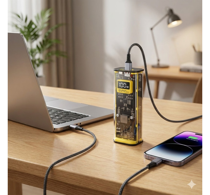 Power bank Globus NB28 28000mAh 100W – для ноутбука с PD 3.0