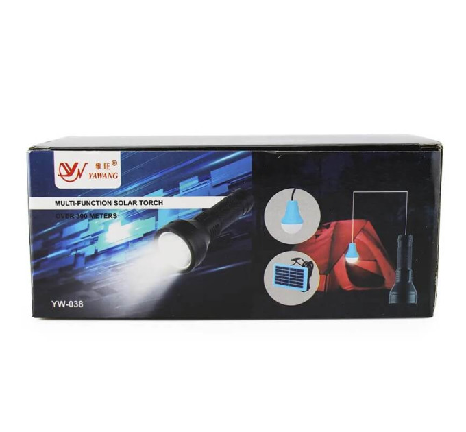 Фонарик ручной BL YW-038 с солнечной панелью