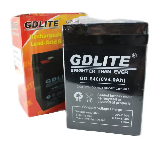 Аккумулятор BATTERY GD-640 6V 4Ah – свинцово-кислотная батарея для ИБП