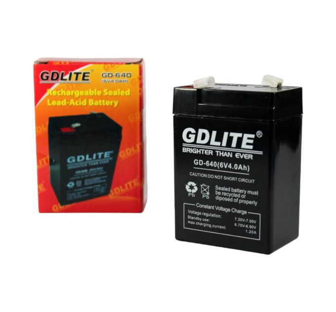 Аккумулятор BATTERY GD-640 6V 4Ah – свинцово-кислотная батарея для ИБП