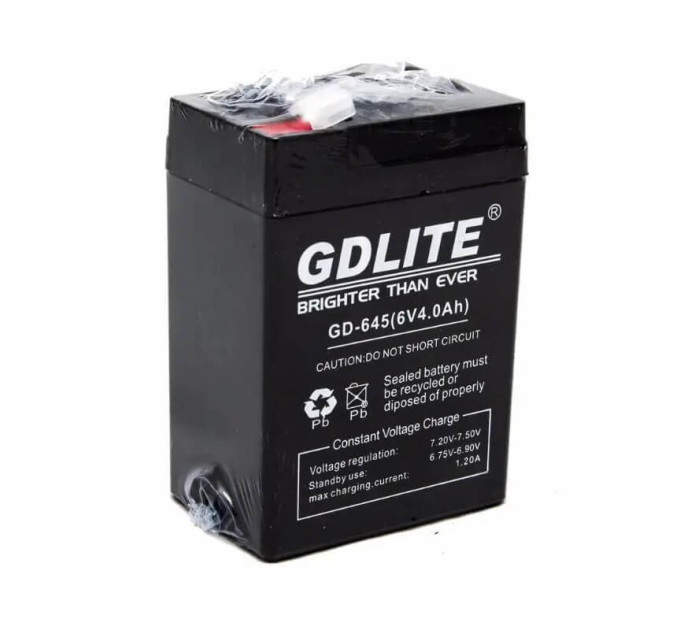 Акумулятор BATTERY GD-645 6V 4Ah – герметична AGM батарея