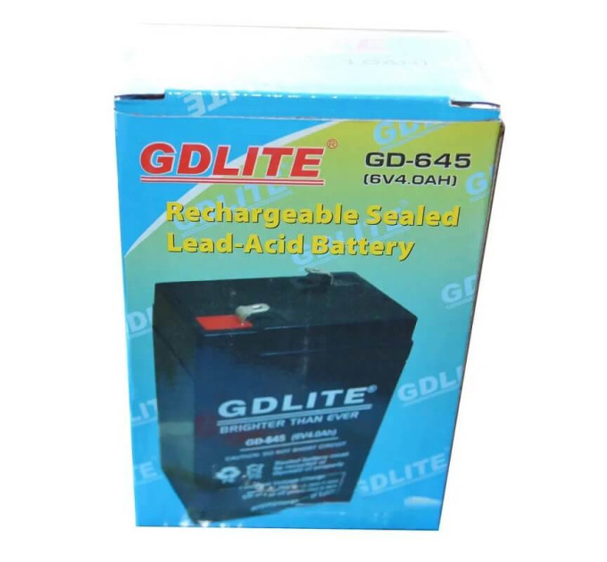 Акумулятор BATTERY GD-645 6V 4Ah – герметична AGM батарея