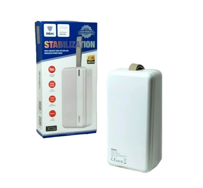 Power Bank Inkax PB-03A 30000 mAh – с быстрой зарядкой