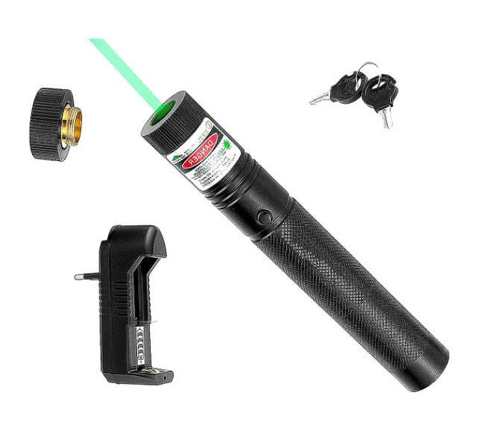 Лазерная указка Laser 303 Green – 1000 мВт, зелёный луч