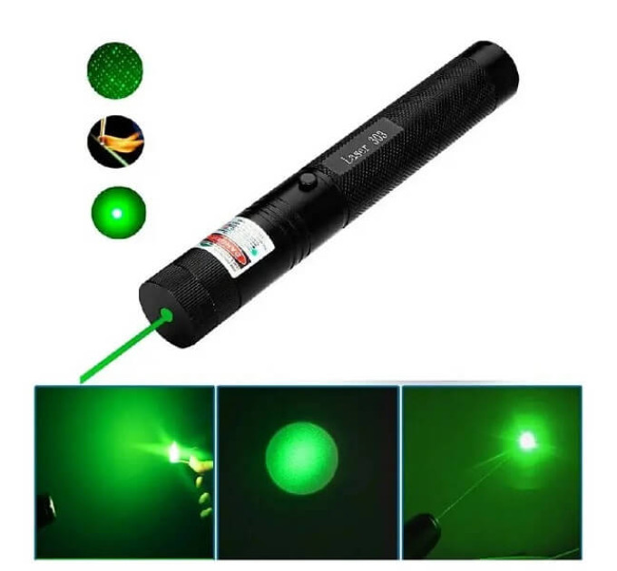 Лазерная указка Laser 303 Green – 1000 мВт, зелёный луч