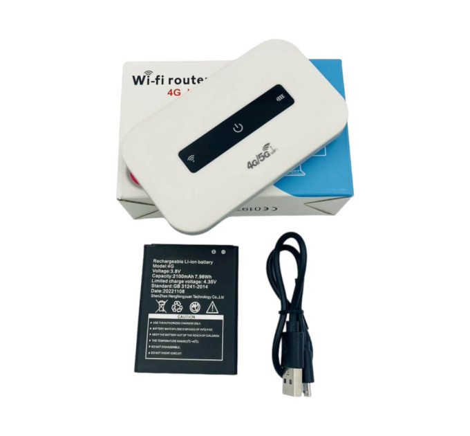 Аккумуляторный WiFi-роутер D6 4G/5G под SIM – 150 Мбит/с