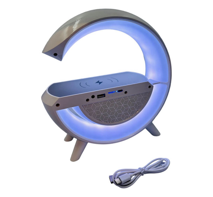 Беспроводная зарядная станция-ночник G-240 с Bluetooth колонкой