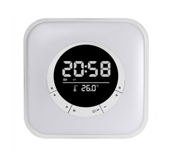 Bluetooth колонка Mini Hi-Fi P-10 с часами и RGB подсветкой
