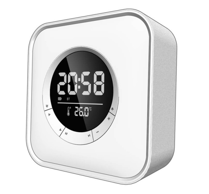Bluetooth колонка Mini Hi-Fi P-10 с часами и RGB подсветкой