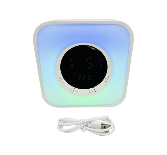 Bluetooth колонка Mini Hi-Fi P-10 с часами и RGB подсветкой