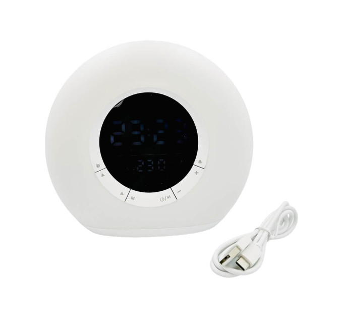 Портативная Bluetooth-колонка Mini Hi-Fi P-11 с часами, будильником и RGB-подсветкой