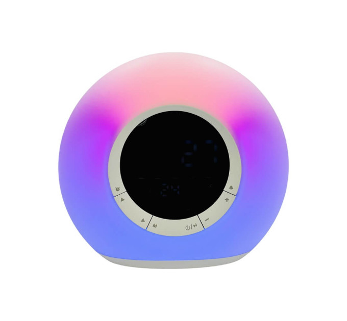 Портативная Bluetooth-колонка Mini Hi-Fi P-11 с часами, будильником и RGB-подсветкой