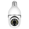 Панорамная IP WiFi камера Е27 с прожектором, датчиком движения и ИК подсветкой