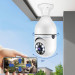 Панорамная IP WiFi камера Е27 с прожектором, датчиком движения и ИК подсветкой