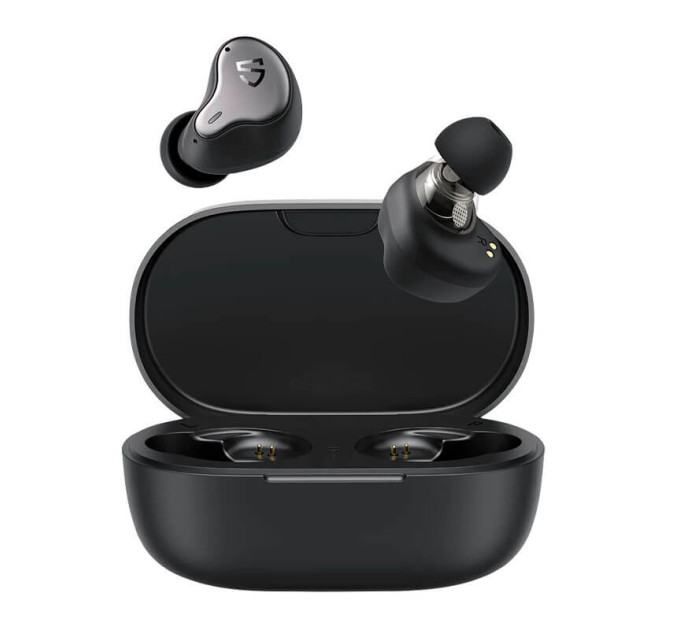 TWS-наушники Soundpeats H1 Hybrid Dual Driver True с беспроводной зарядкой