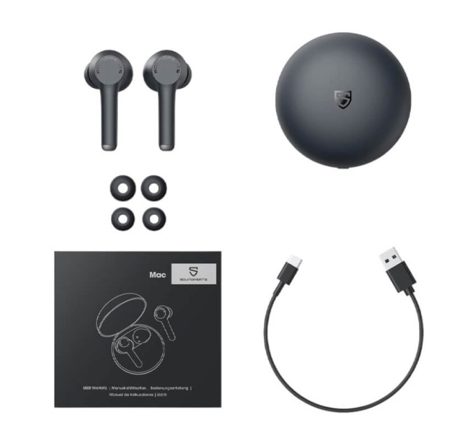 Беспроводные наушники Soundpeats Mac Bluetooth (60 часов работы)